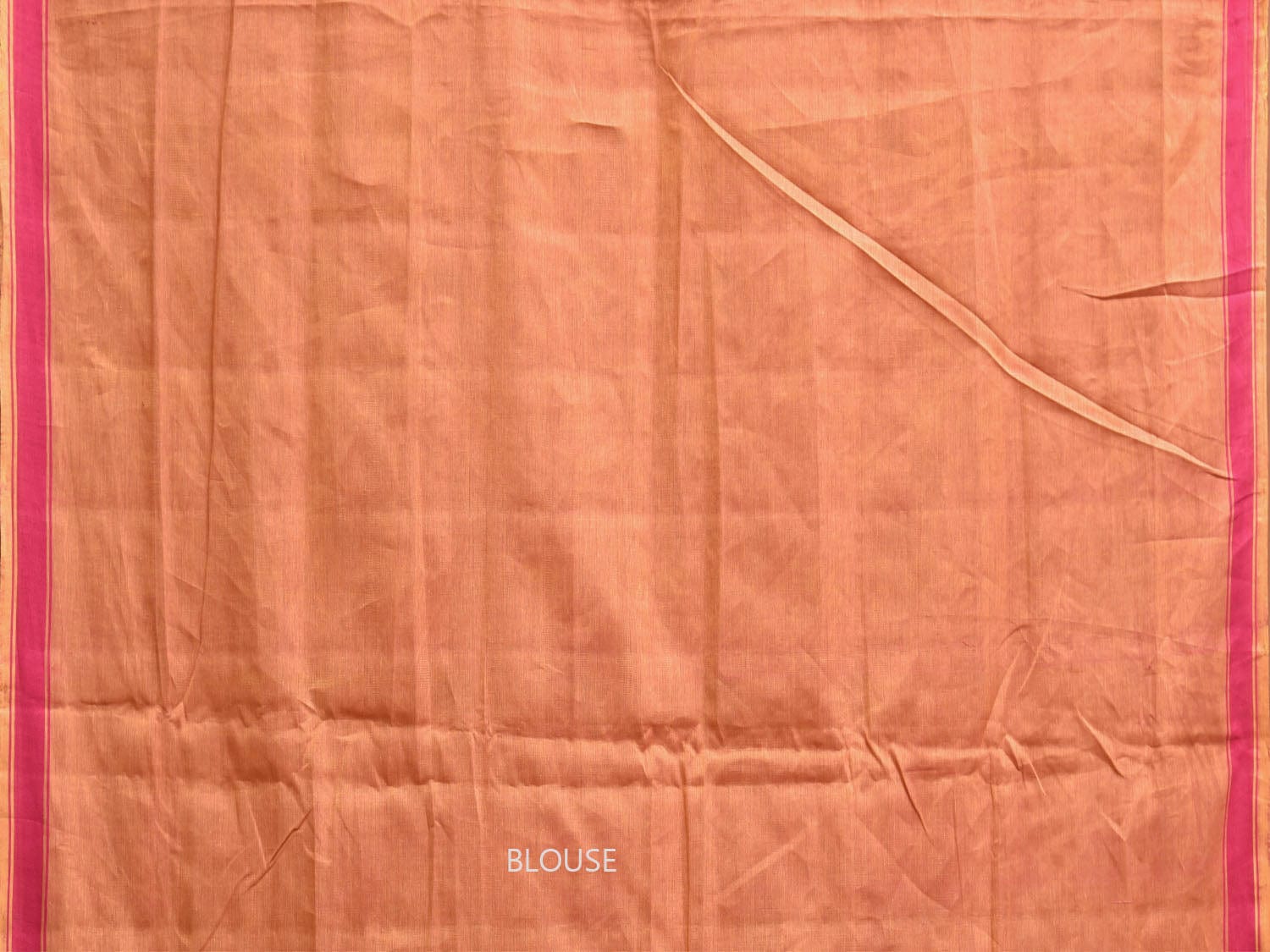 Orange Ikat Cotton Saree with All Over and Border Design i0916