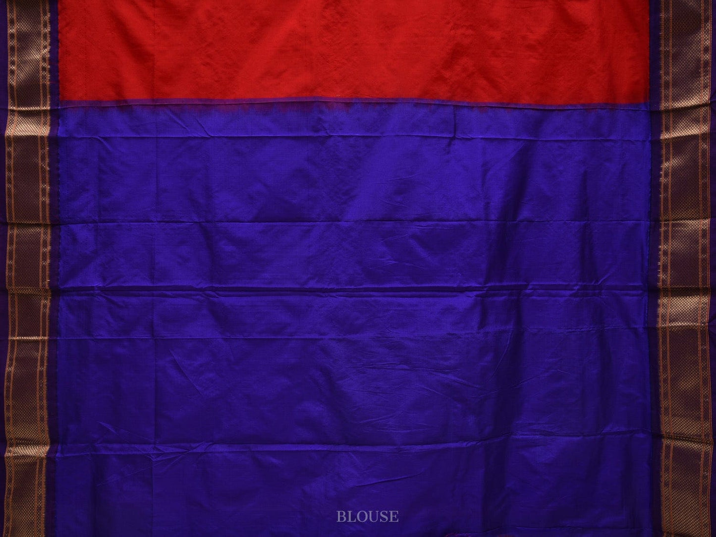 Orange Paithani Silk Handloom Saree with Body Buta Design p0428