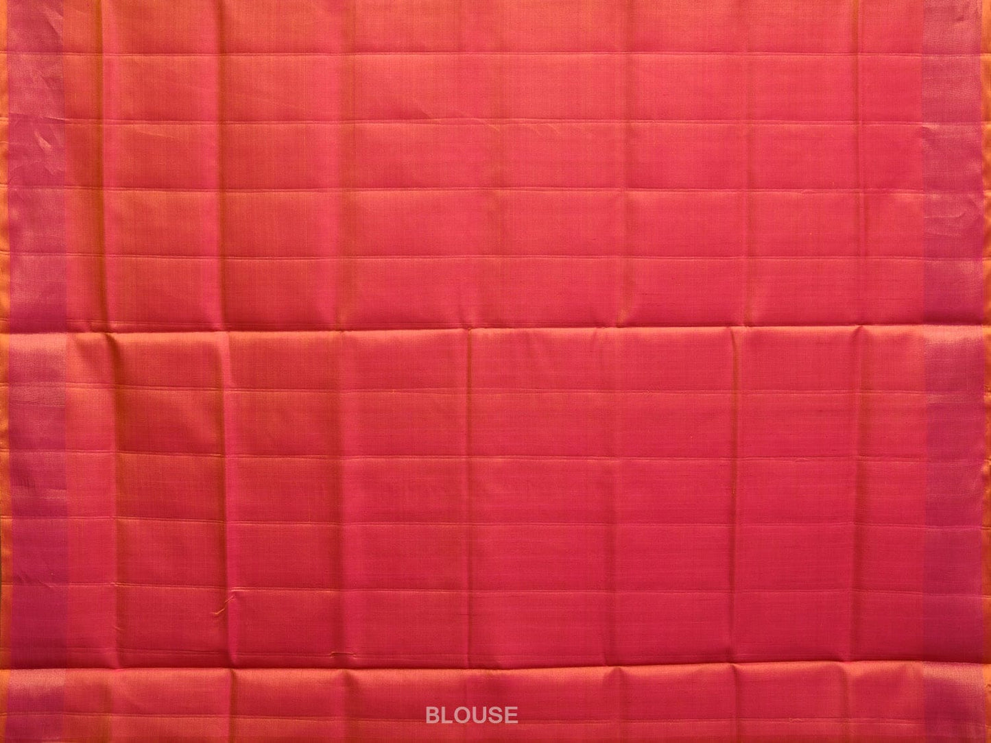 Orange Pochampally Ikat Silk Handloom Saree with All Over Grill Design i0846