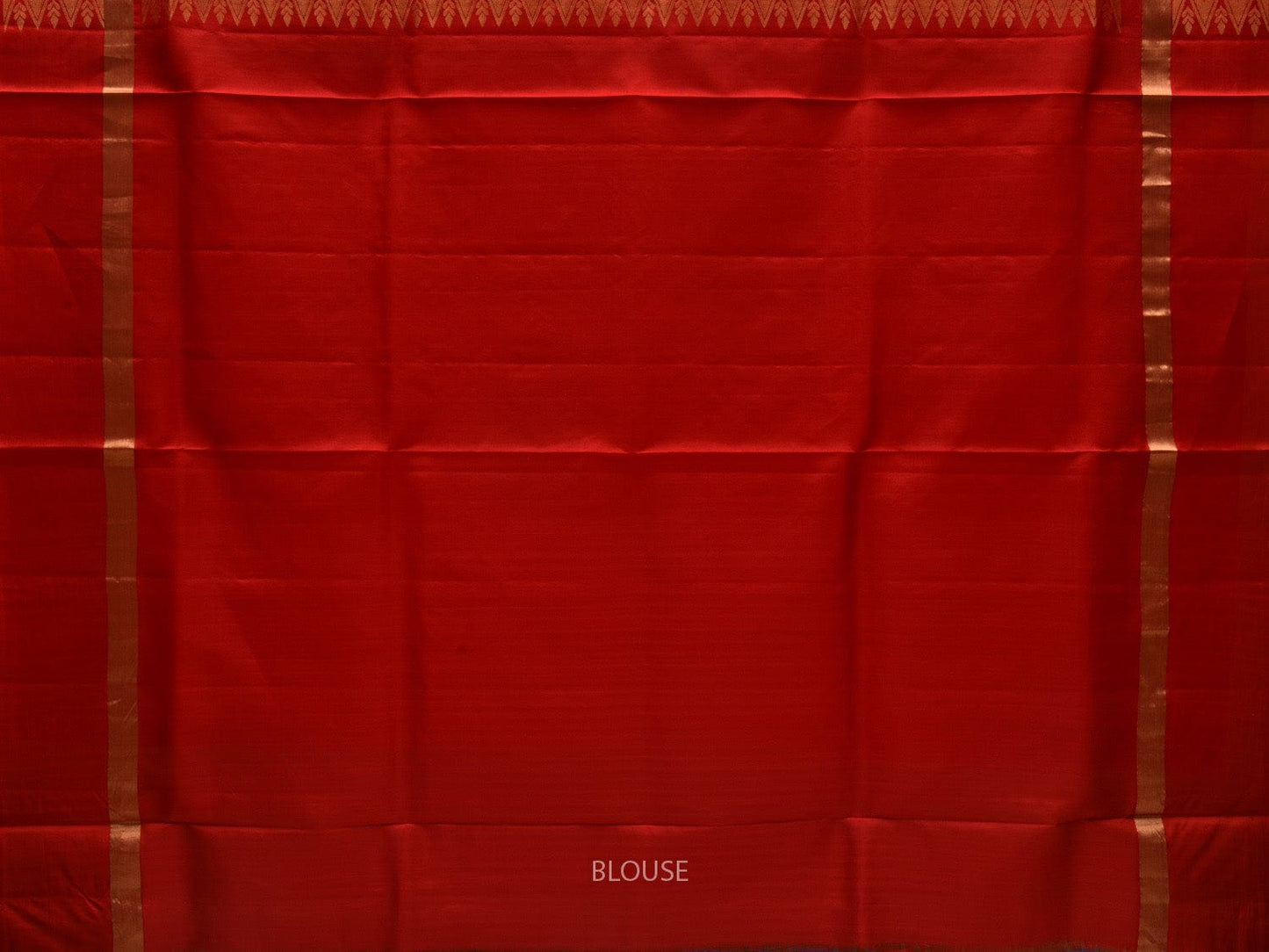 Orange Silk Handloom Saree with Kanchi Buta and Pallu Design o0297