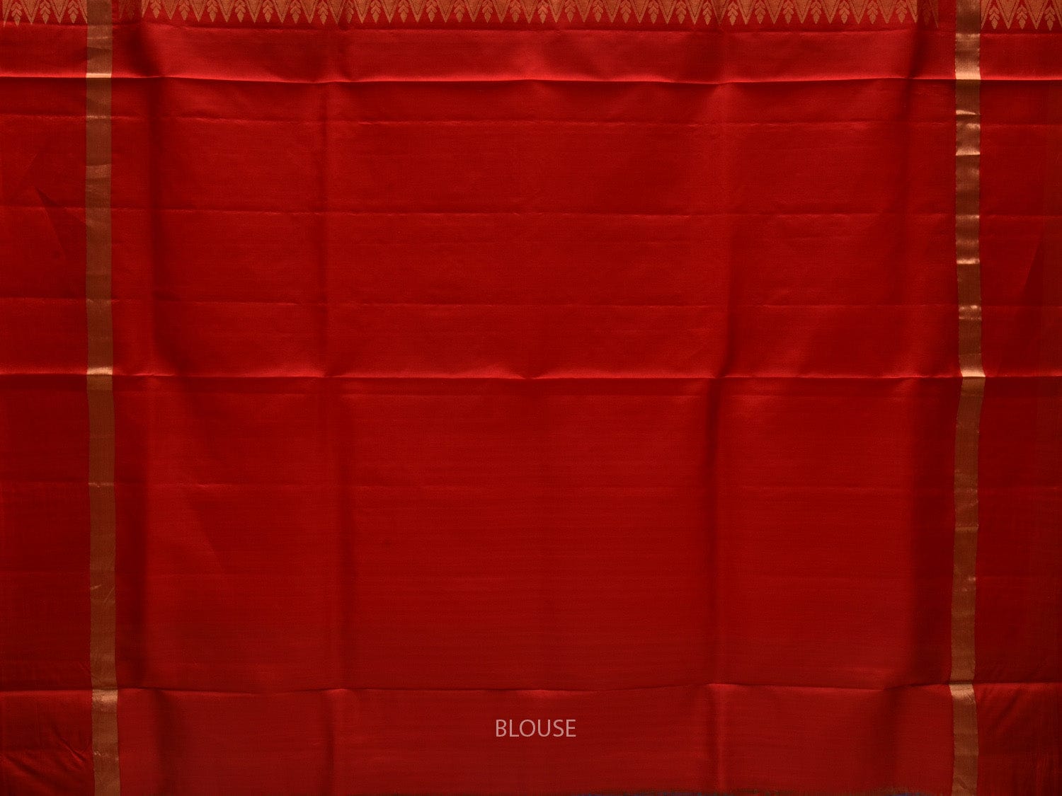 Orange Silk Handloom Saree with Kanchi Buta and Pallu Design o0297