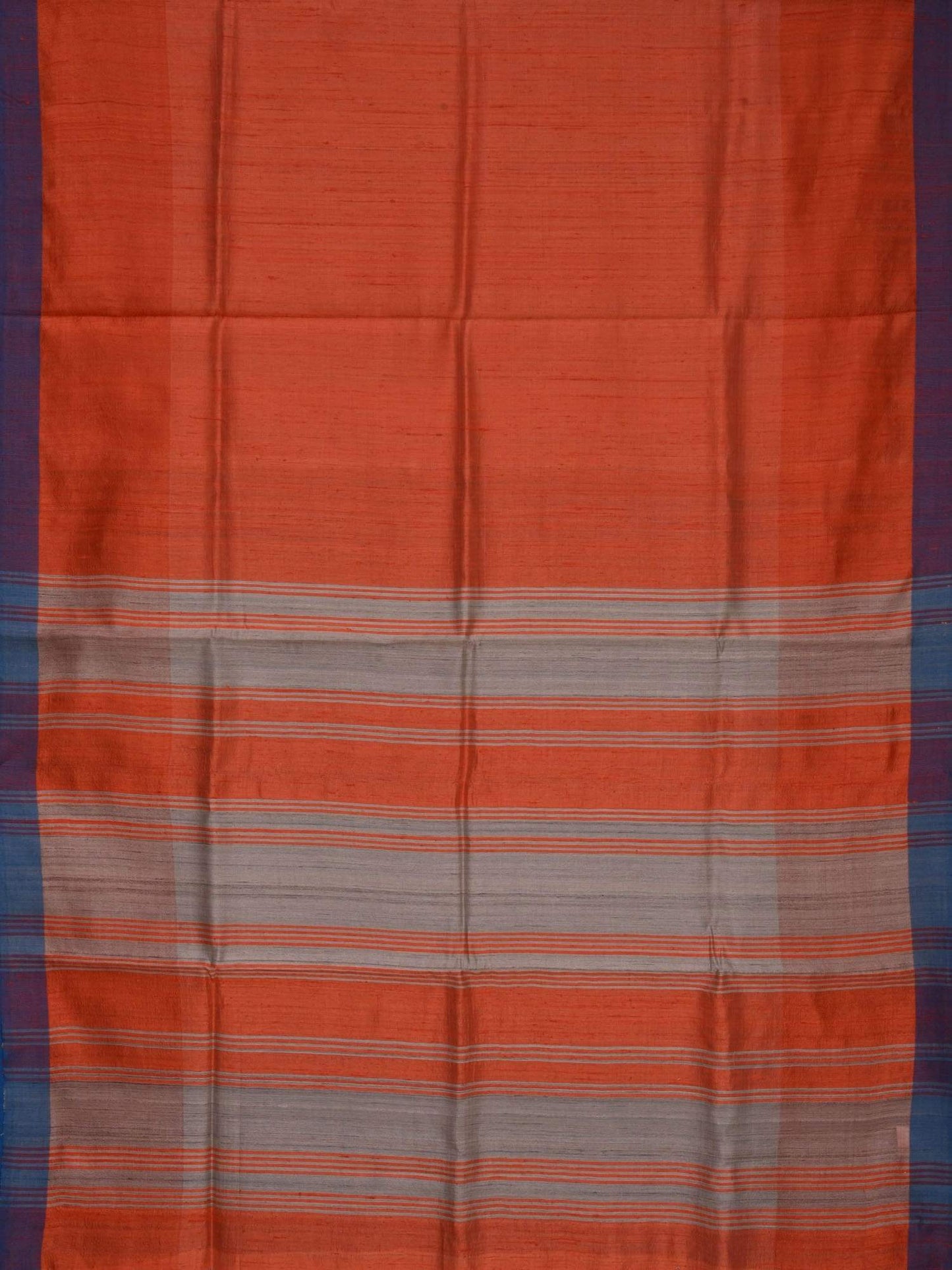 Orange Tussar Handloom Saree with Geecha Pallu o0130