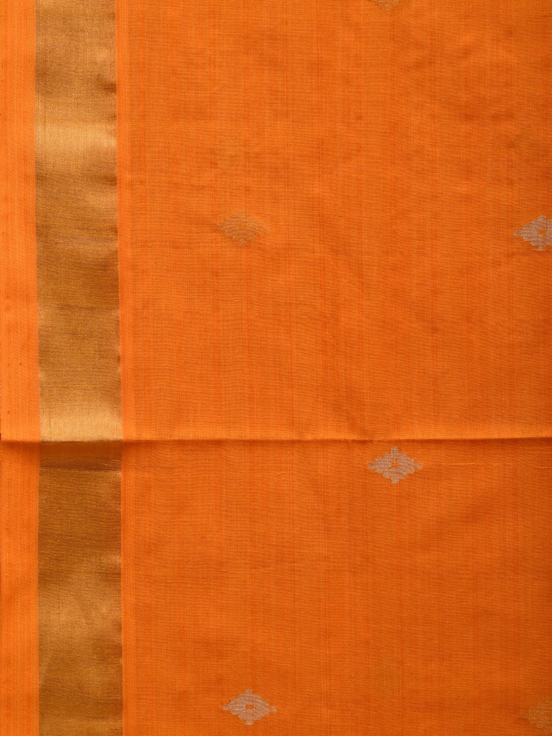 Orange Uppada Cotton Handloom Saree with Assorted Buta Pallu Design u1941