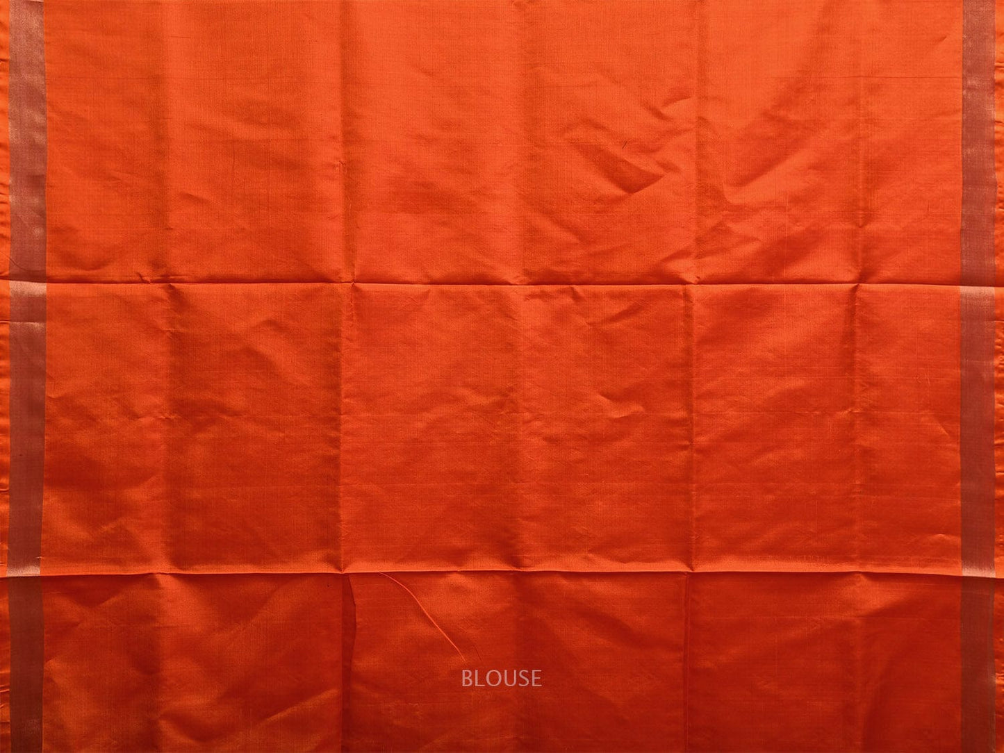 Orange Uppada Silk Handloom Saree with Floral and Birds Pallu Design u2337