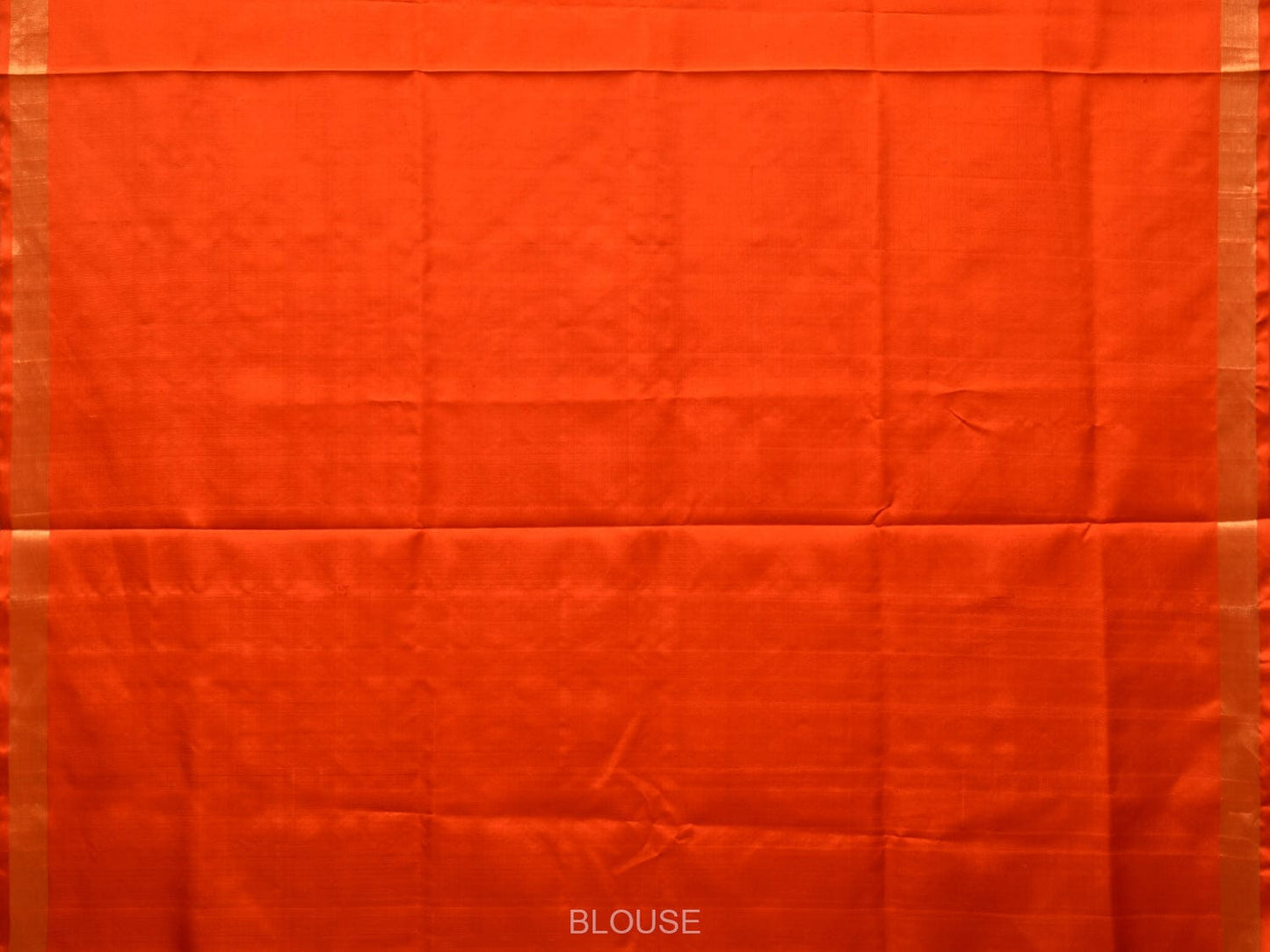 Orange Uppada Silk Handloom Saree with Floral Pallu Design u2154