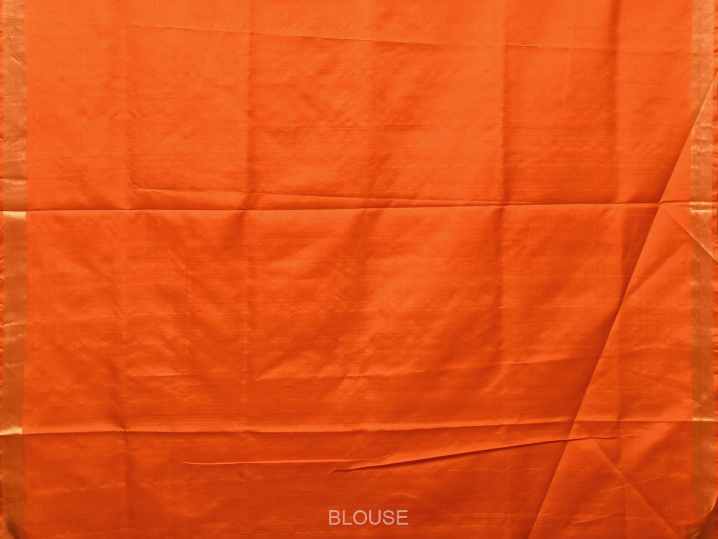 Orange Uppada Silk Handloom Saree with Jamdani Pallu Design u2177