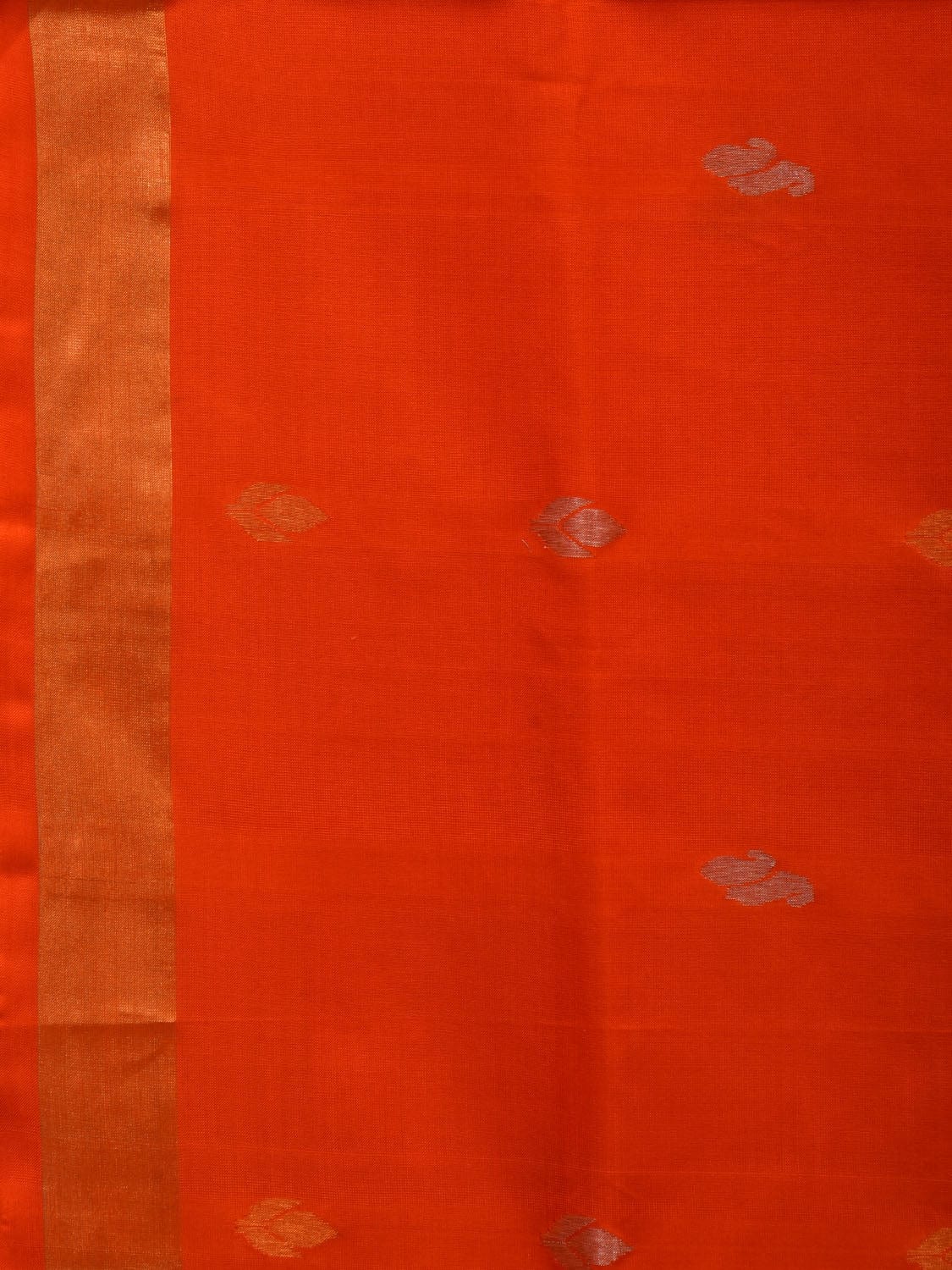 Orange Uppada Silk Handloom Saree with Rich Pallu Design u1929
