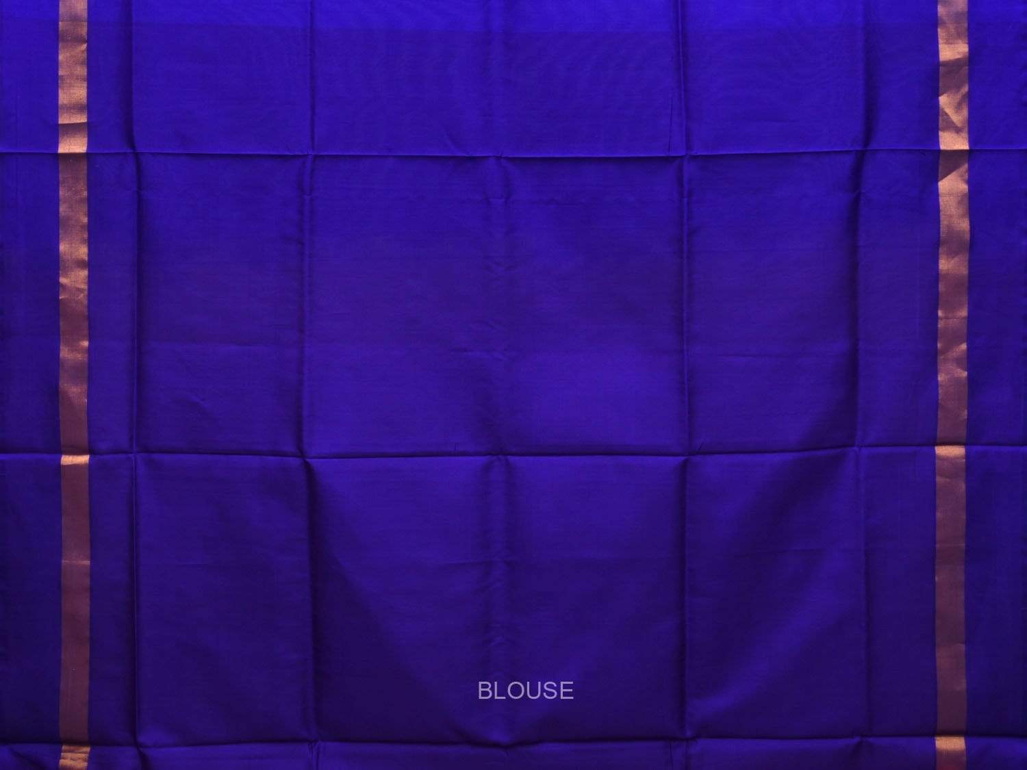 Peach and Blue Uppada Silk Handloom Saree with Buta and Contrast Pallu Design u1744