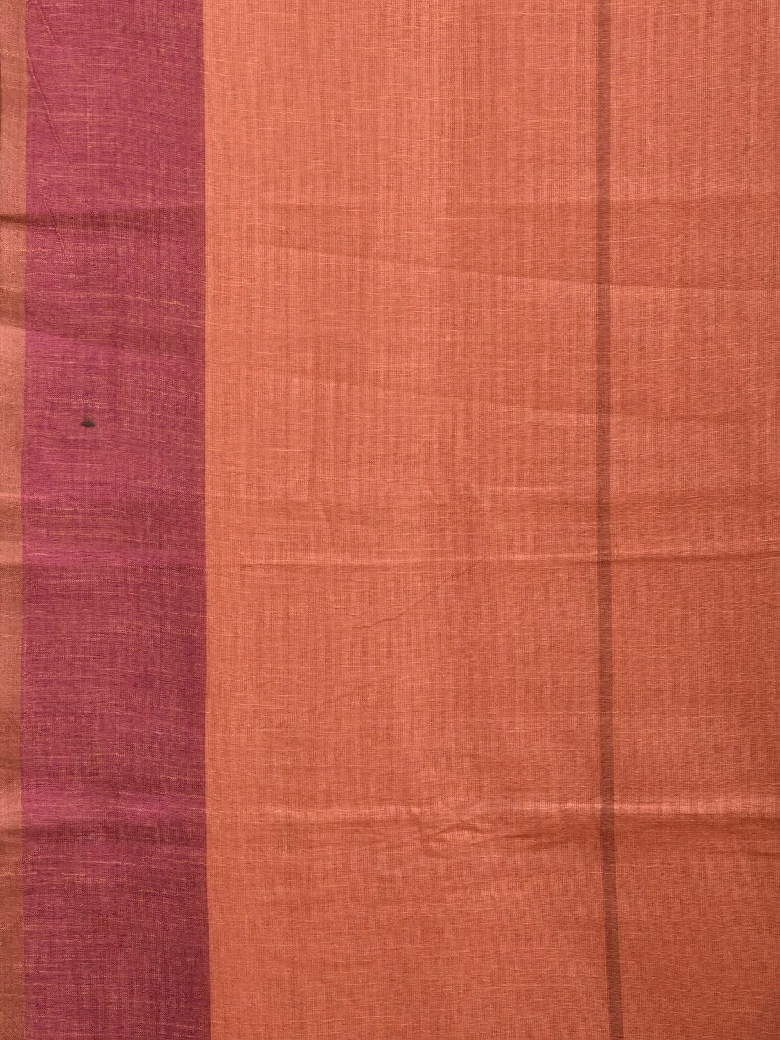 Peach and Purple Kanchipuram Cotton Handloom Saree with Strips Design k0558