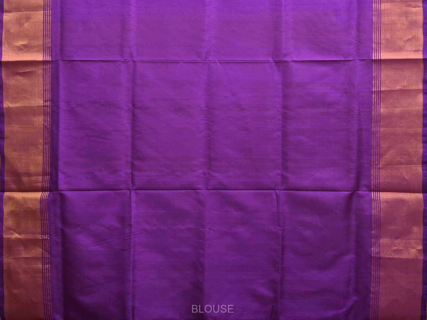 Peach and Purple Uppada Plain Silk Handloom Saree with Contrast Pallu Design u2237