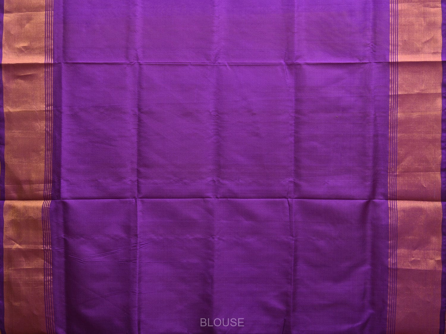 Peach and Purple Uppada Plain Silk Handloom Saree with Contrast Pallu Design u2237