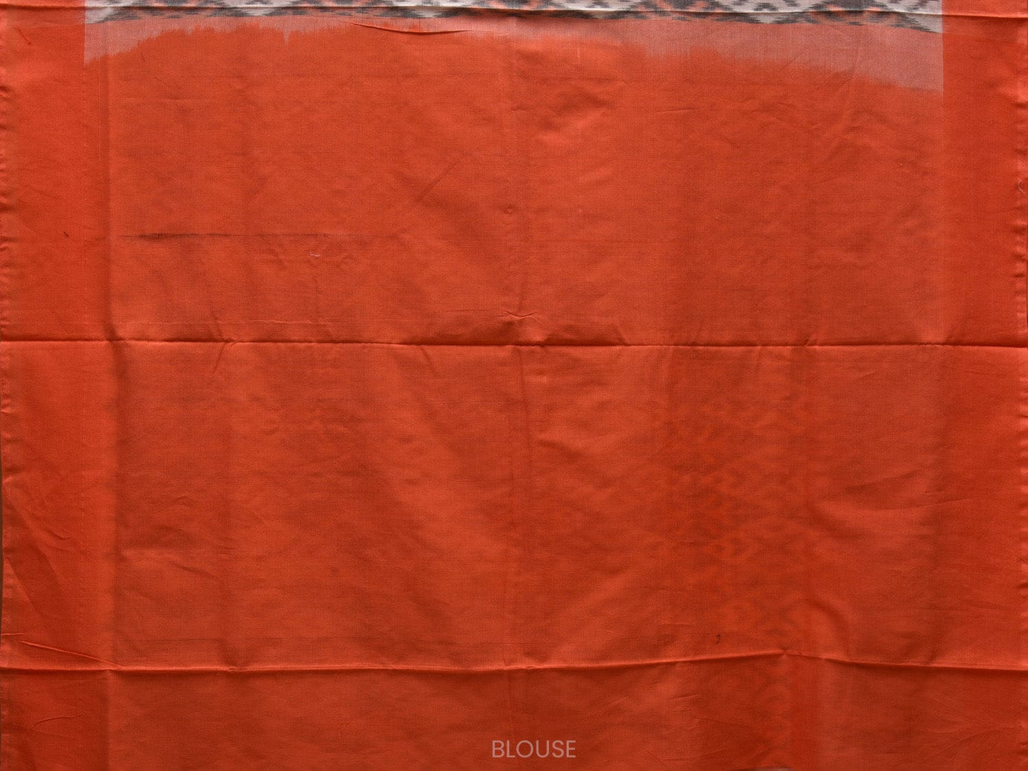 Peach and White Pochampally Ikat Cotton Handloom Saree with Grill Design i0685