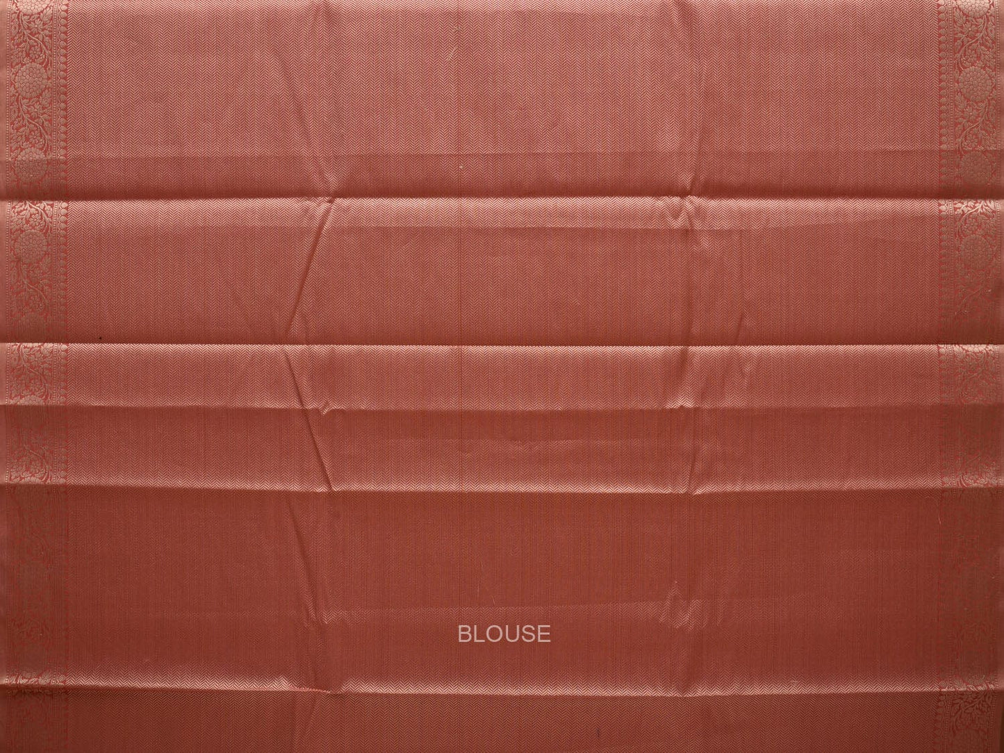 Peach Cut Work Sico Cotton Saree with All Over Banaras Diagonal Design o0379