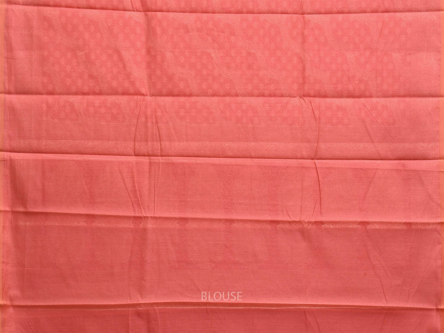 Peach Dhakai Jamdani Cotton Viscose Saree with Diagonal Design dj0036