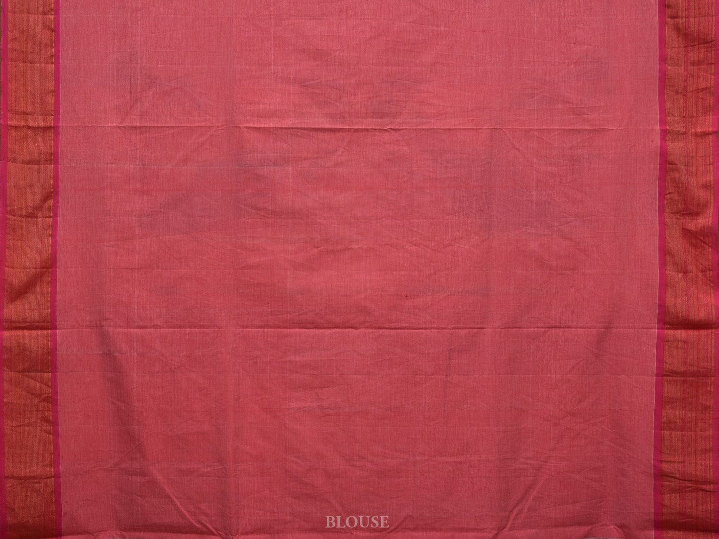 Peach Paithani Cotton Handloom Saree with Peacocks Pallu Design p0472