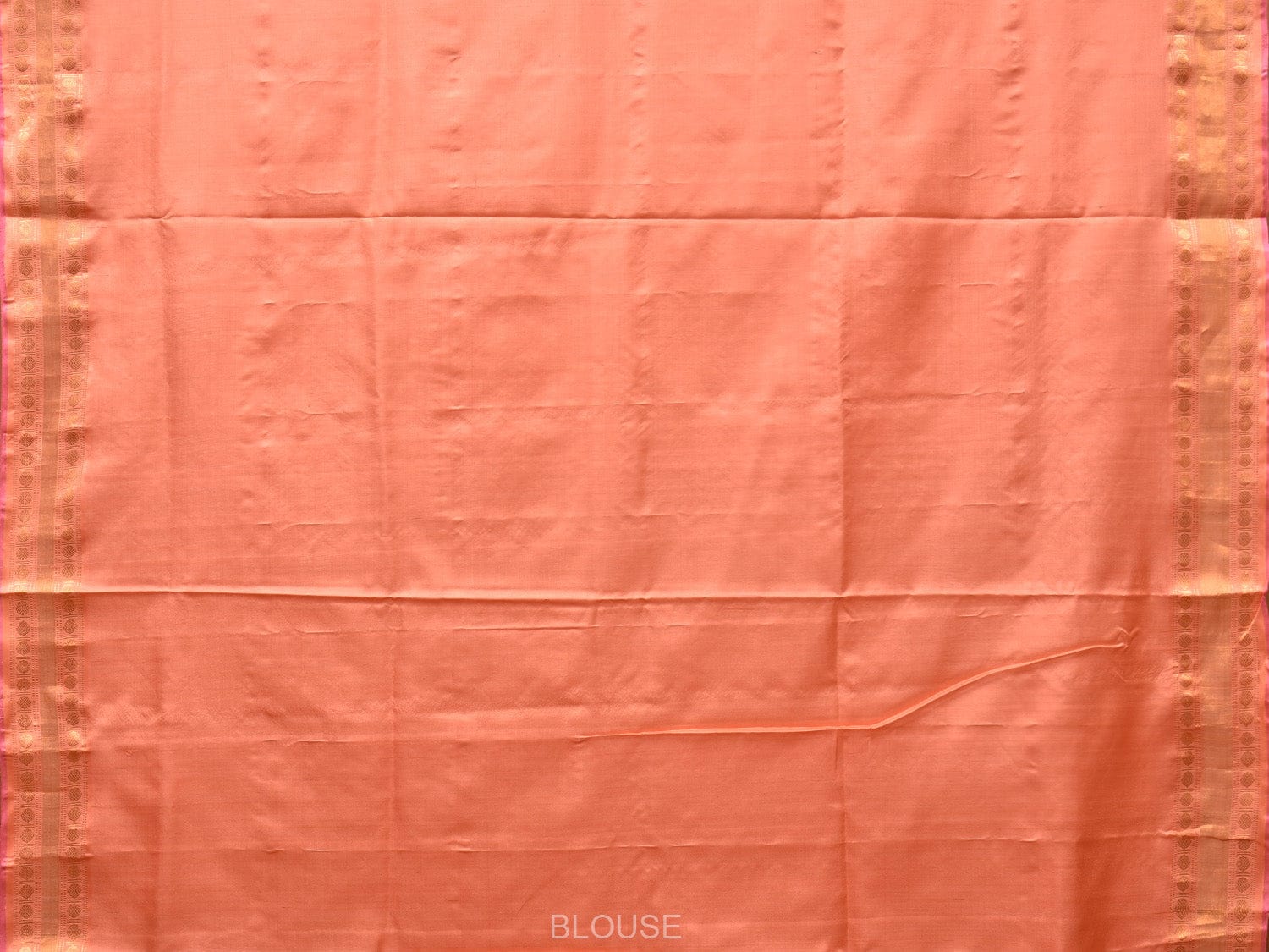 Peach Uppada Silk Handloom Saree with Karpur Pallu Design u2164