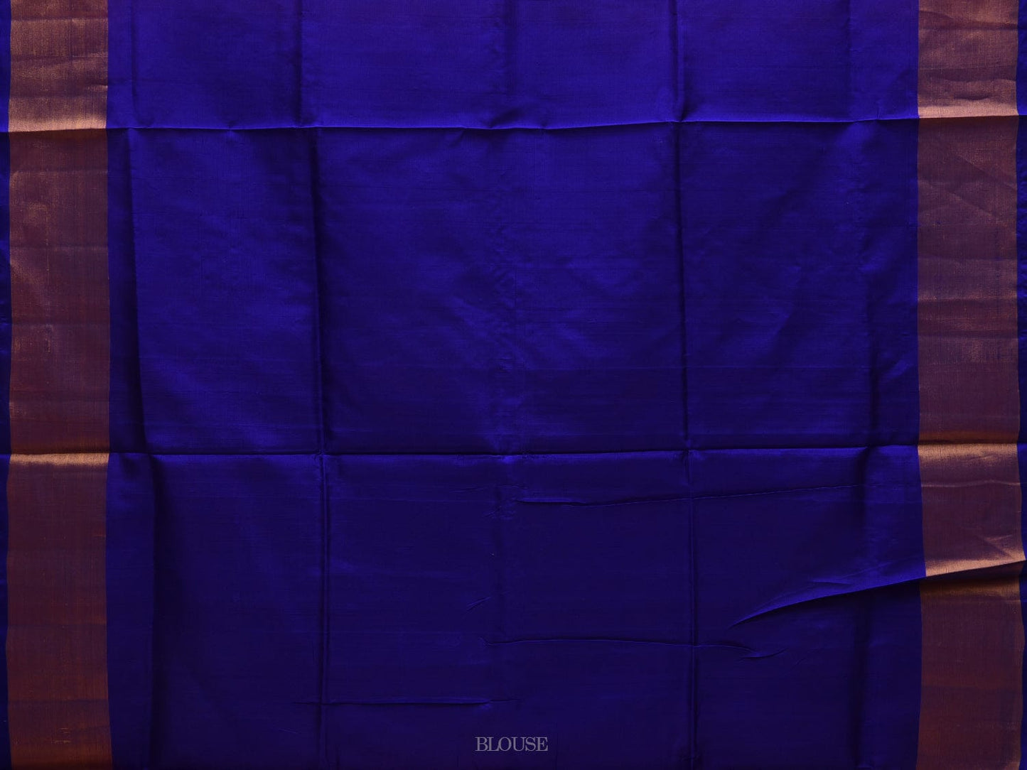 Pink and Blue Uppada Silk Handloom Plain Saree with Contrast Pallu Design u1857