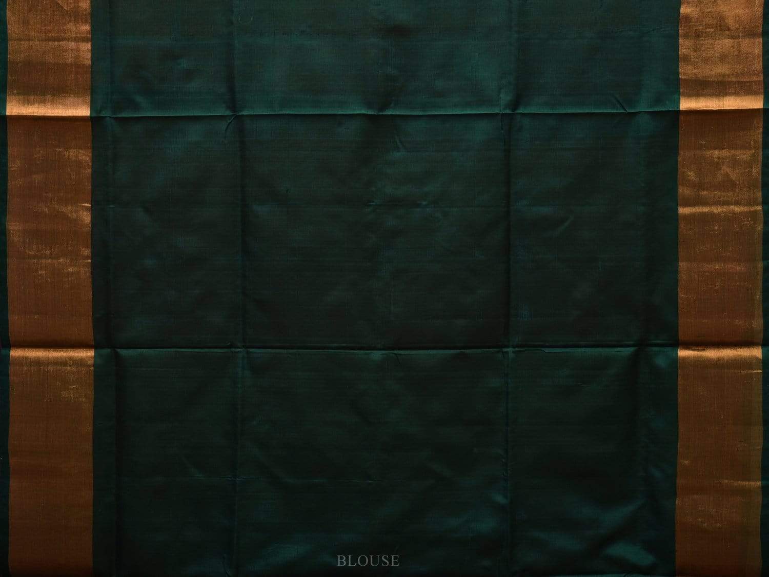 Pink and Dark Green Uppada Silk Handloom Plain Saree with Contrast Pallu u1793