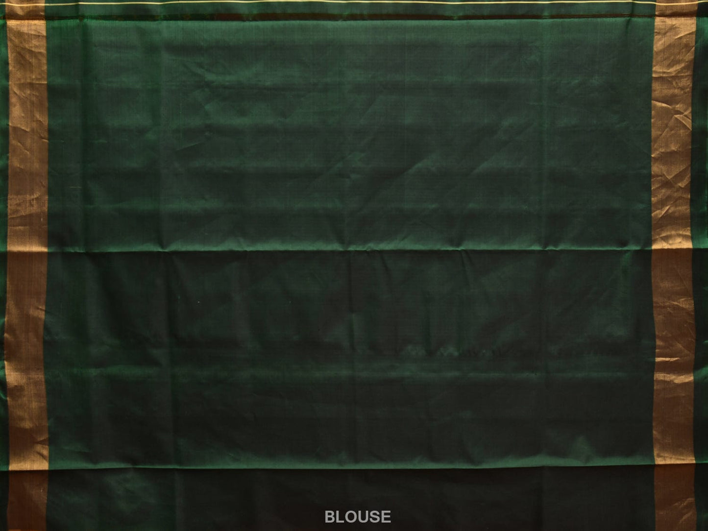 Pink and Green Pochampally Ikat Silk Handloom Saree with One Side Border Design i0845