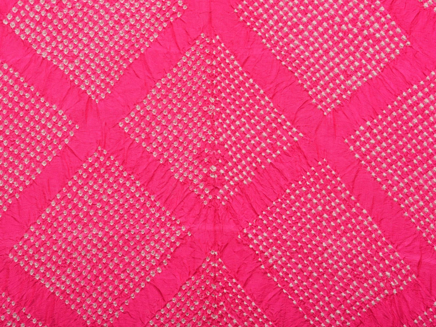 Pink and Red Bandhani Kanchipuram Silk Handloom Dupatta with Border Design ds2962