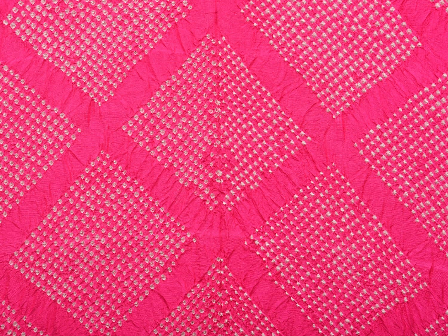 Pink and Red Bandhani Kanchipuram Silk Handloom Dupatta with Border Design ds2962