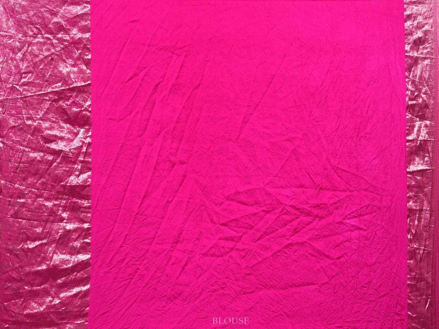 Pink Bandhani Kanchipuram Silk Handloom Saree with Border and Pallu Design bn0231