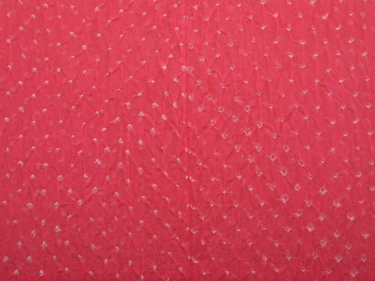 Pink Bandhani Organza Handloom Stole with Emdroidary Design ds2915