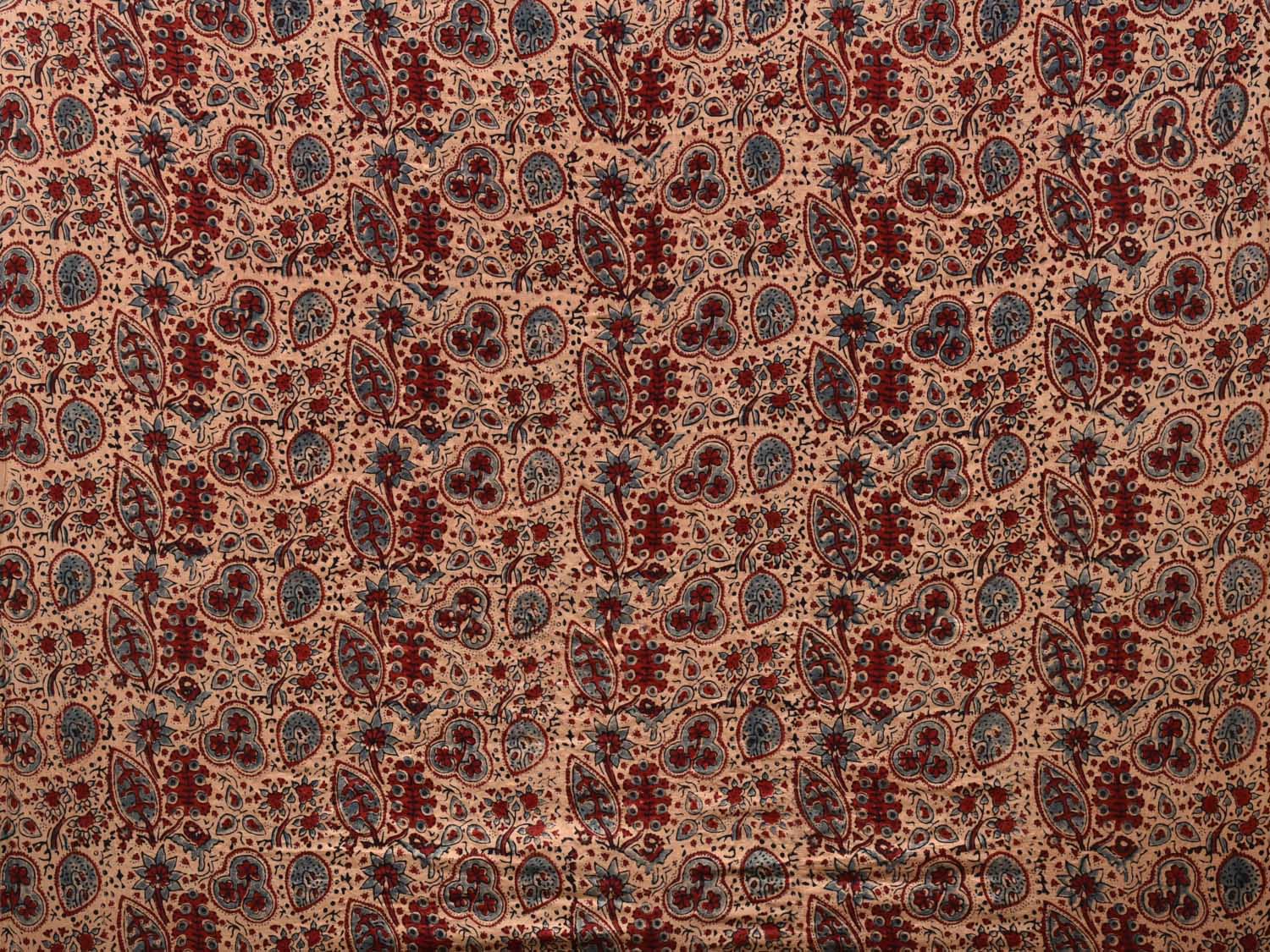 Pink Bandhani Silk Handloom Saree with Kalamkari Print Design bn0161