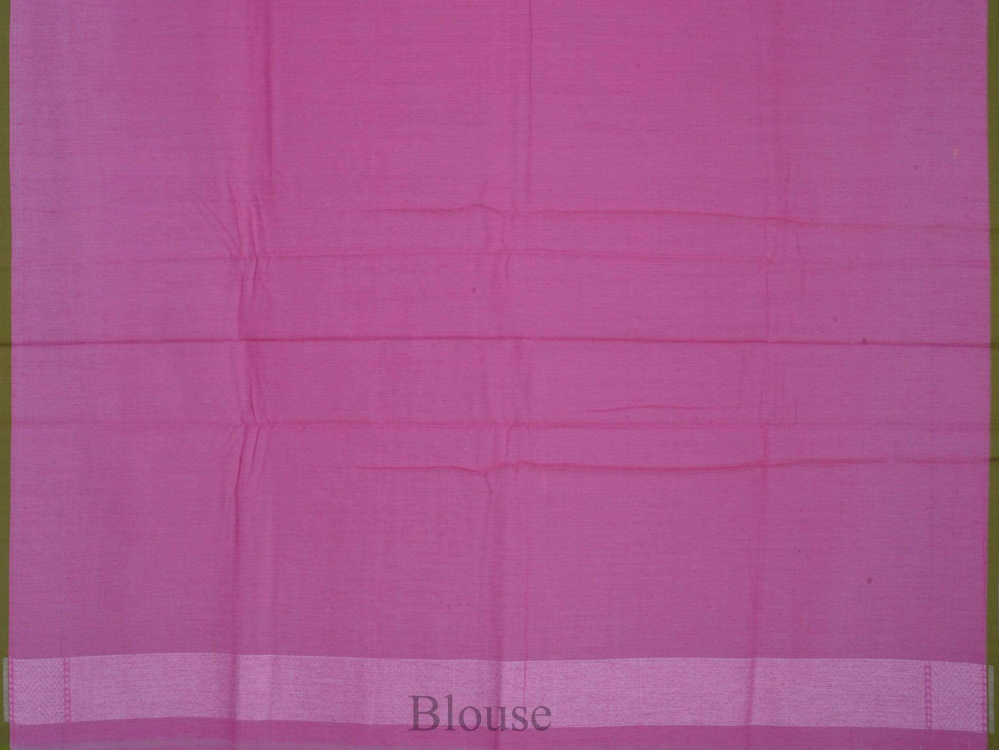 Pink Cotton Cut Work Handloom Saree with Zig-Zag Design o0192