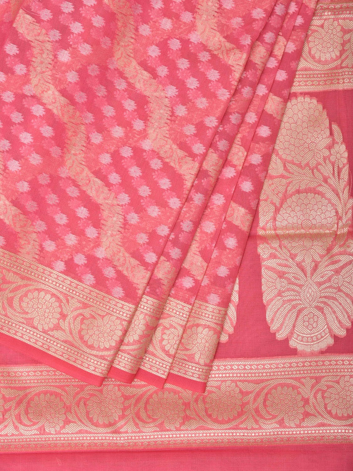 Pink Dhakai Jamdani Cotton Viscose Saree with Diagonal Design dj0040