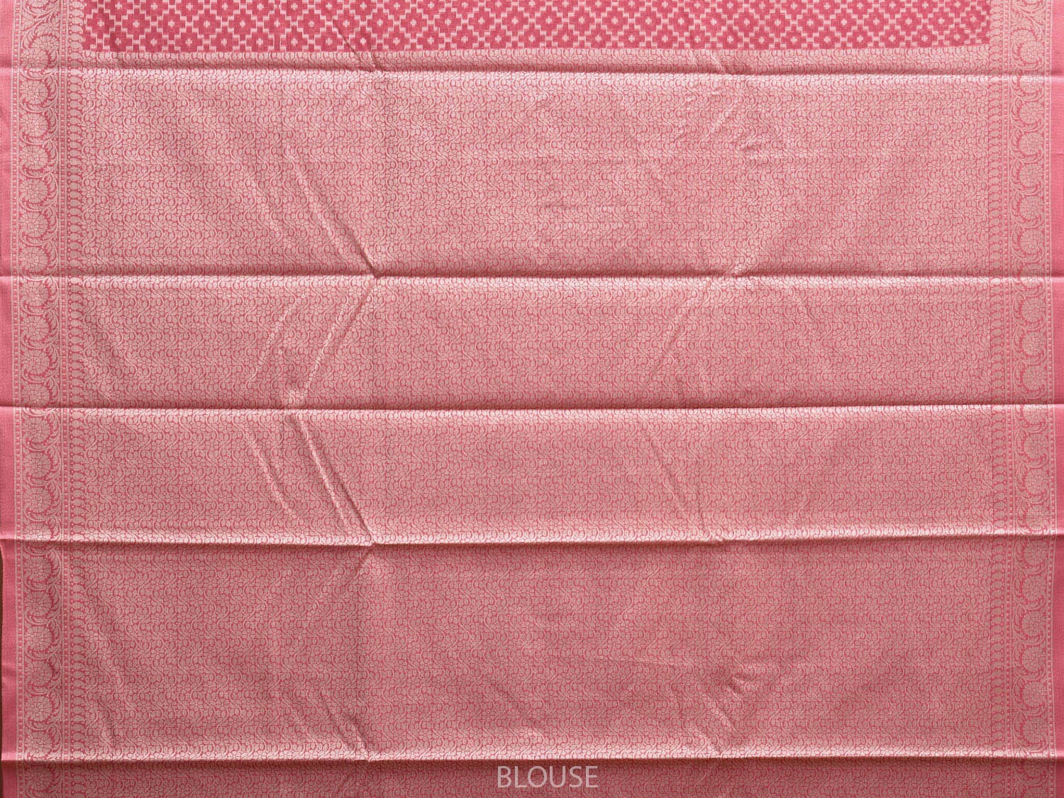 Pink Dhakai Jamdani Cotton Viscose Saree with Grill and Mango Pallu Design dj0070