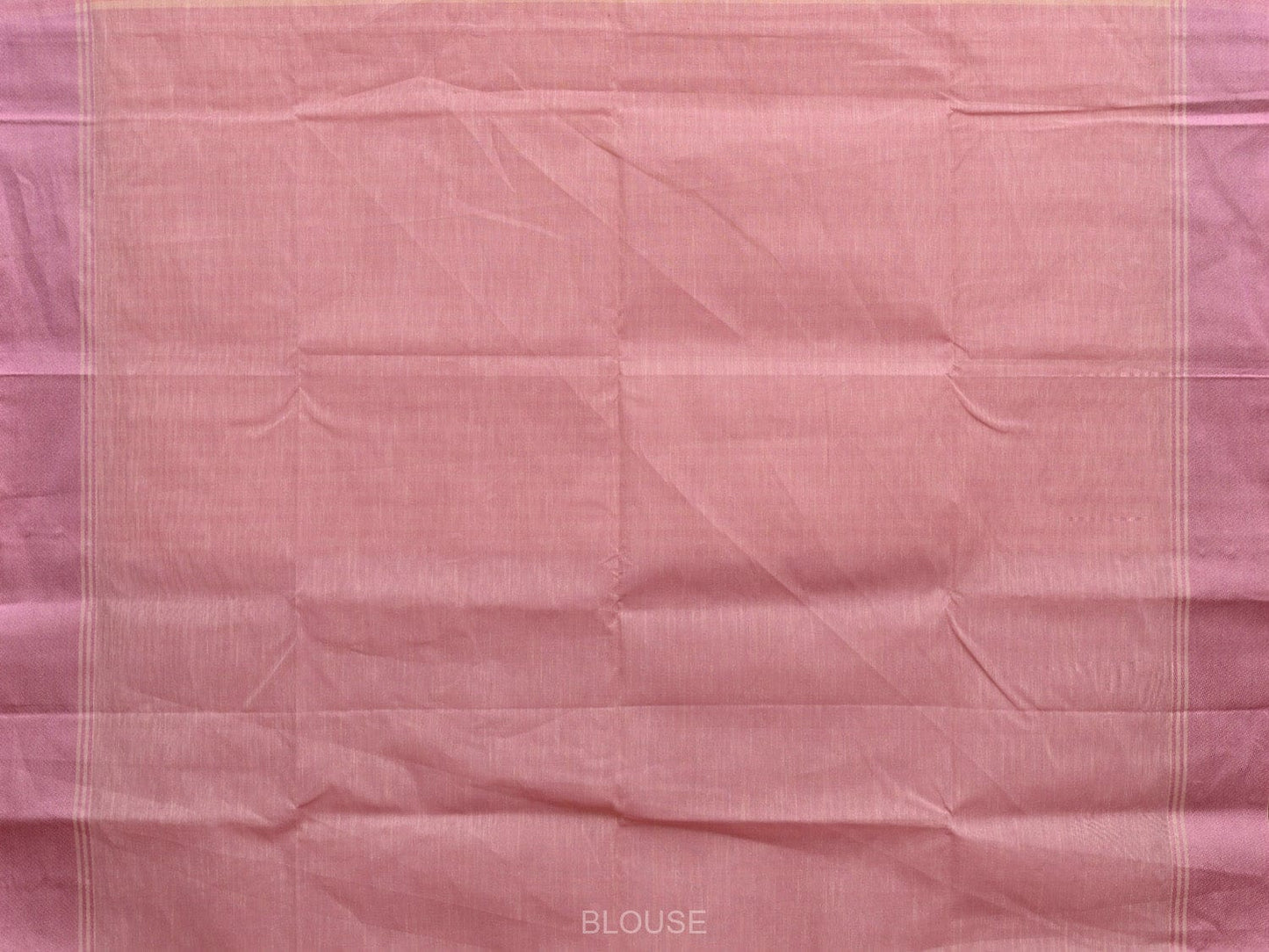 Pink Kanchipuram Cotton Handloom Saree with Strips Body Design k0593