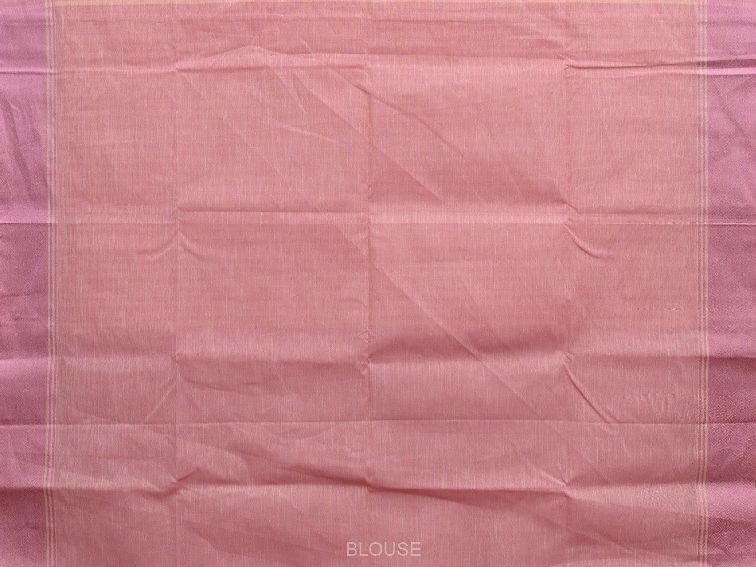 Pink Kanchipuram Cotton Handloom Saree with Strips Body Design k0593