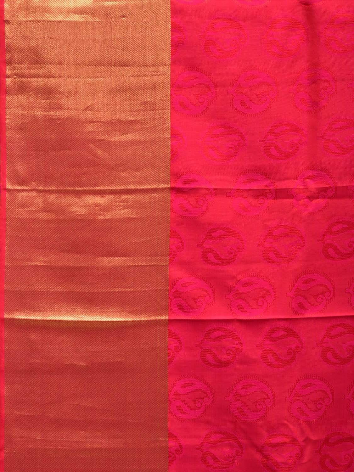 Pink Kanchipuram Silk Handloom Saree with Body Buta and Pallu Design k0510