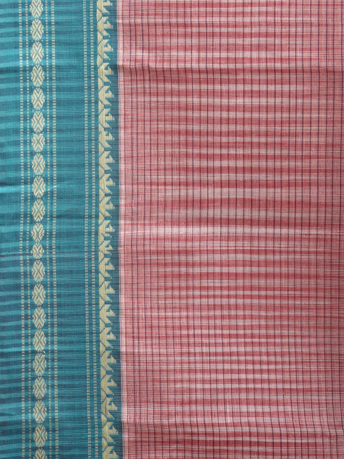 Pink Narayanpet Cotton Handloom Saree with Big Border Design No Blouse np0919