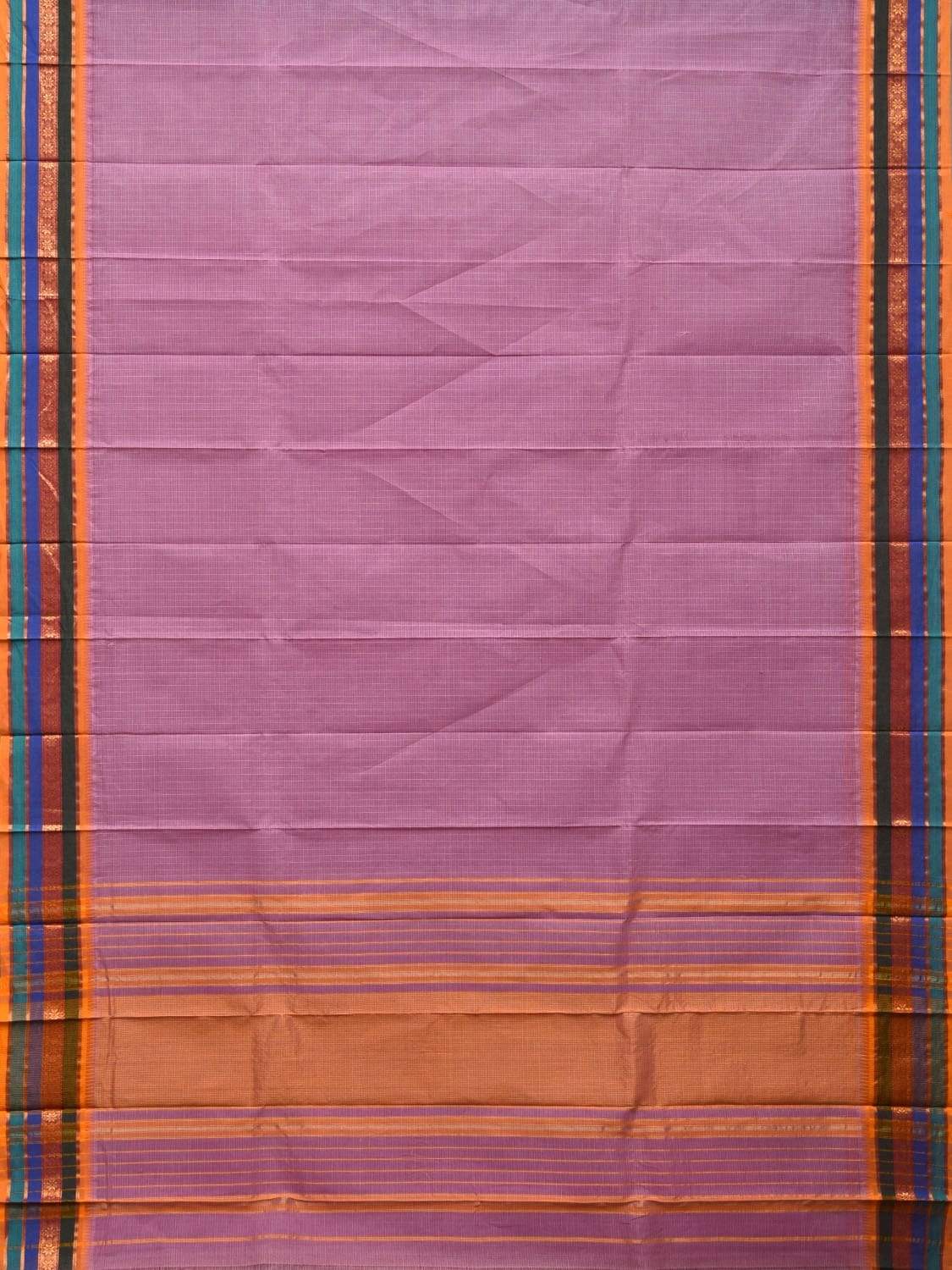 Pink Narayanpet Cotton Handloom Saree with Checks Design No Blouse np0430