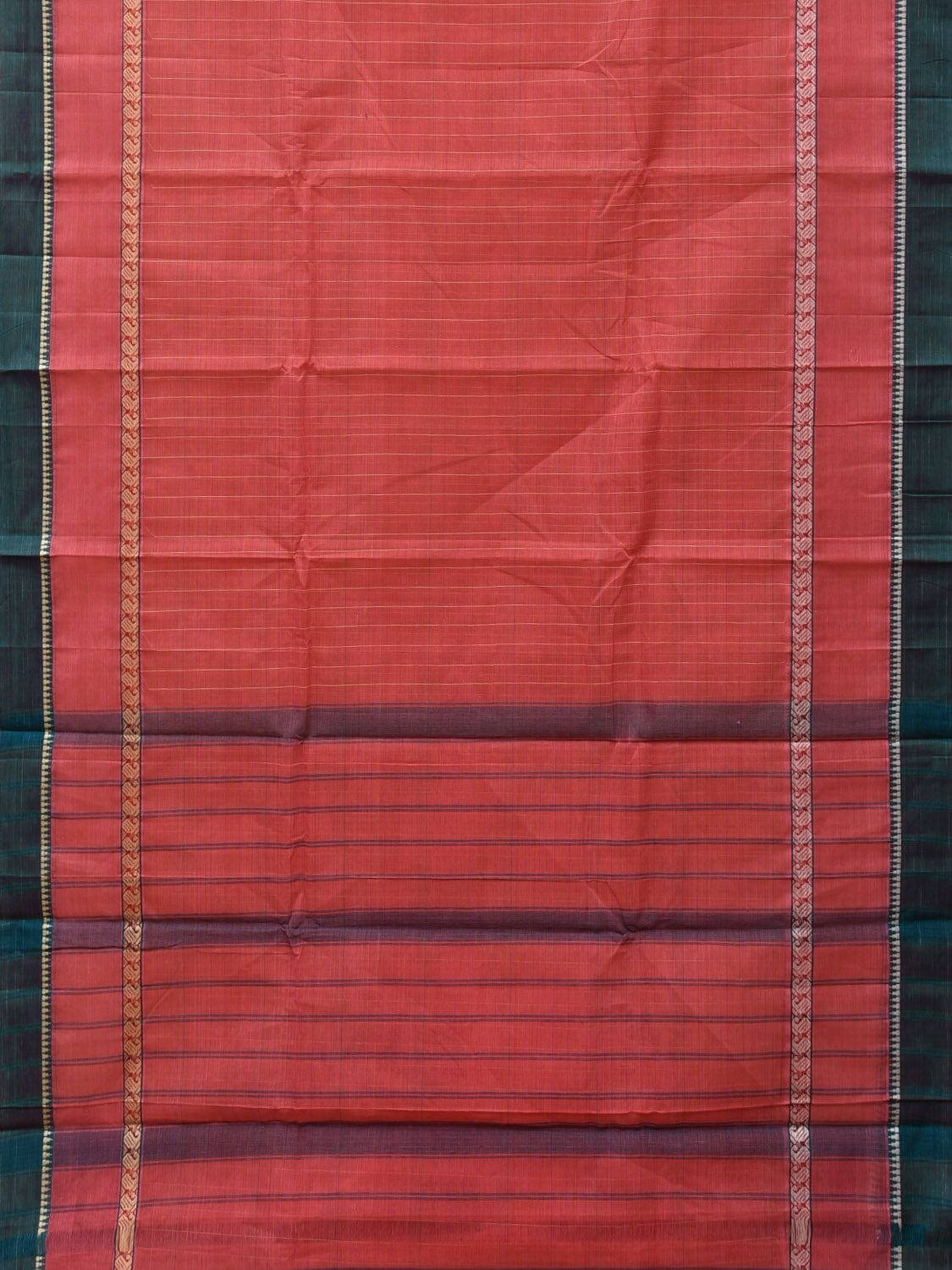 Pink Narayanpet Cotton Handloom Saree with Strips Design No Blouse np0809