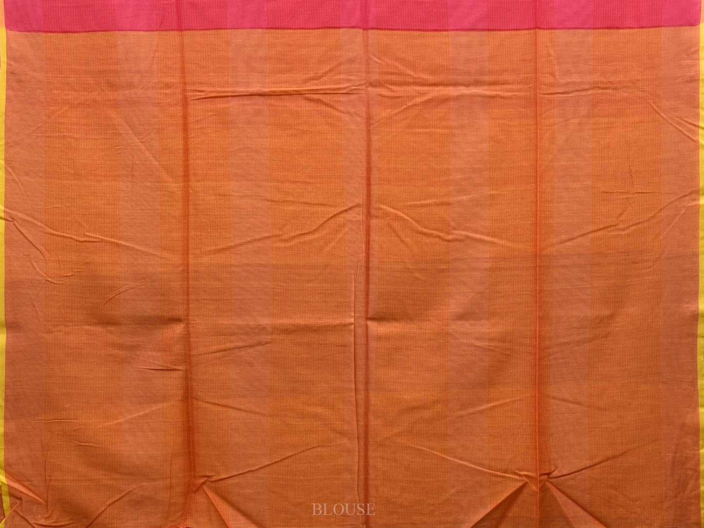 Pink Organic Cotton Handloom Saree with Strips Design o0300