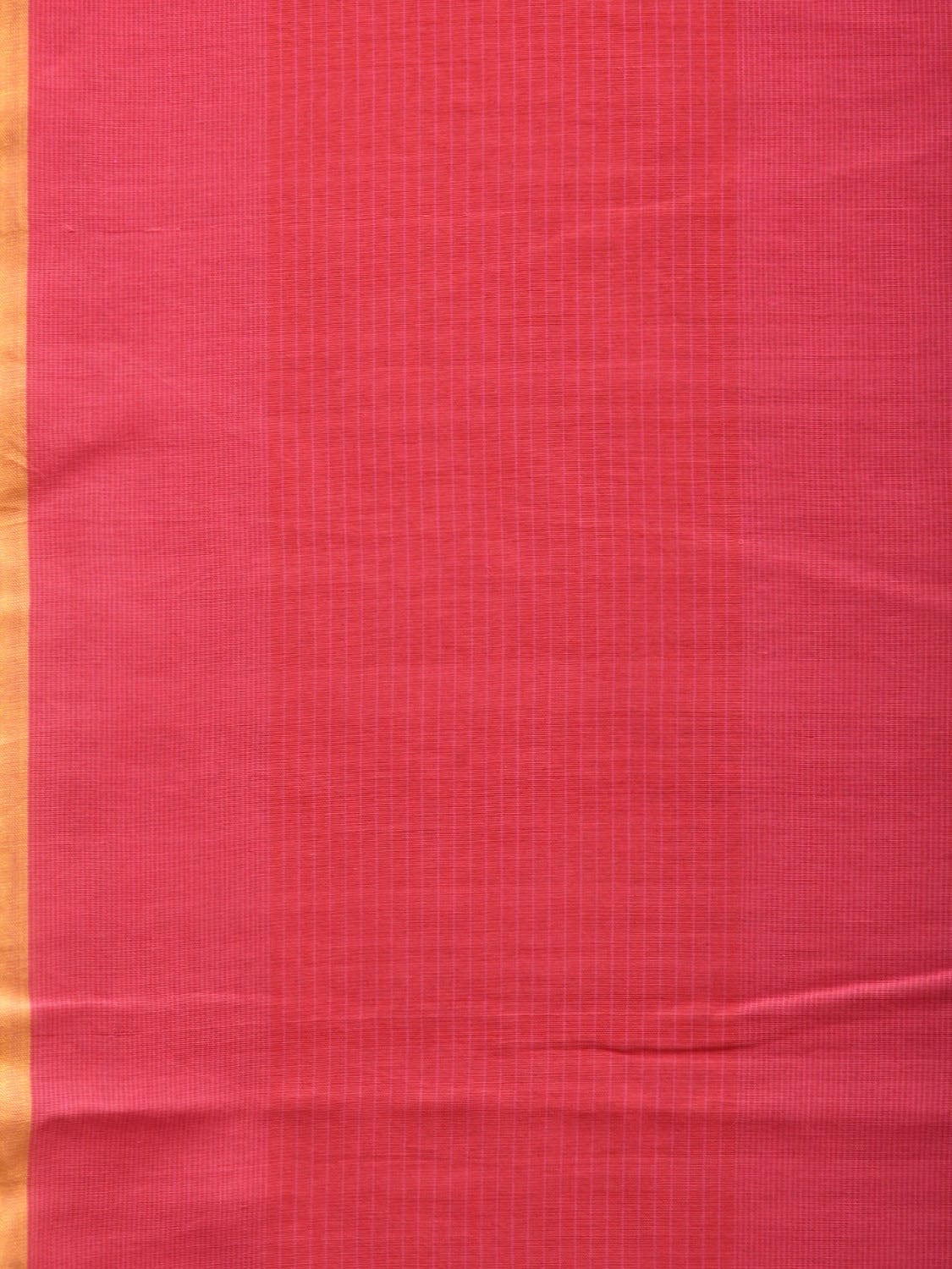 Pink Organic Cotton Handloom Saree with Strips Design o0300