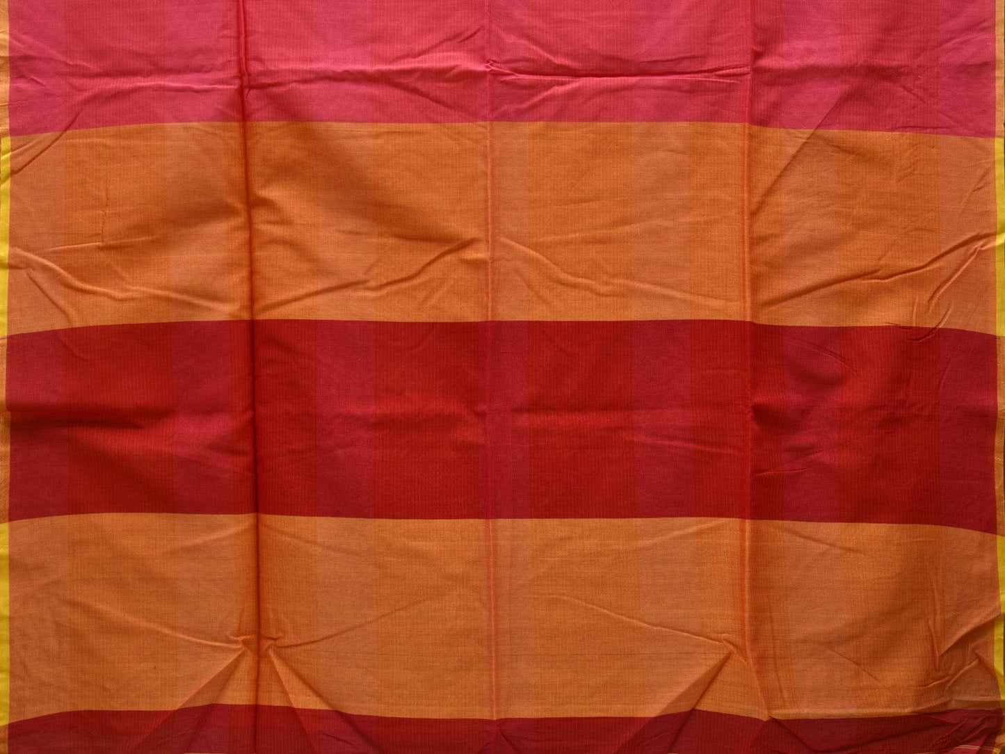 Pink Organic Cotton Handloom Saree with Strips Design o0300