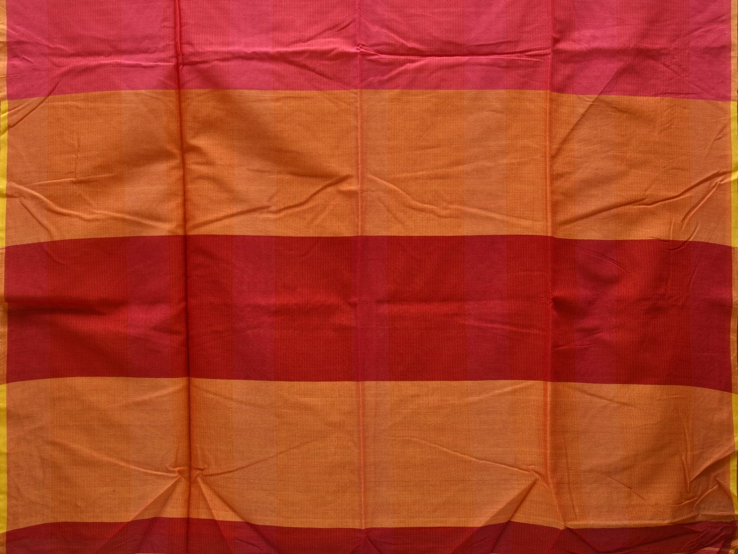 Pink Organic Cotton Handloom Saree with Strips Design o0300