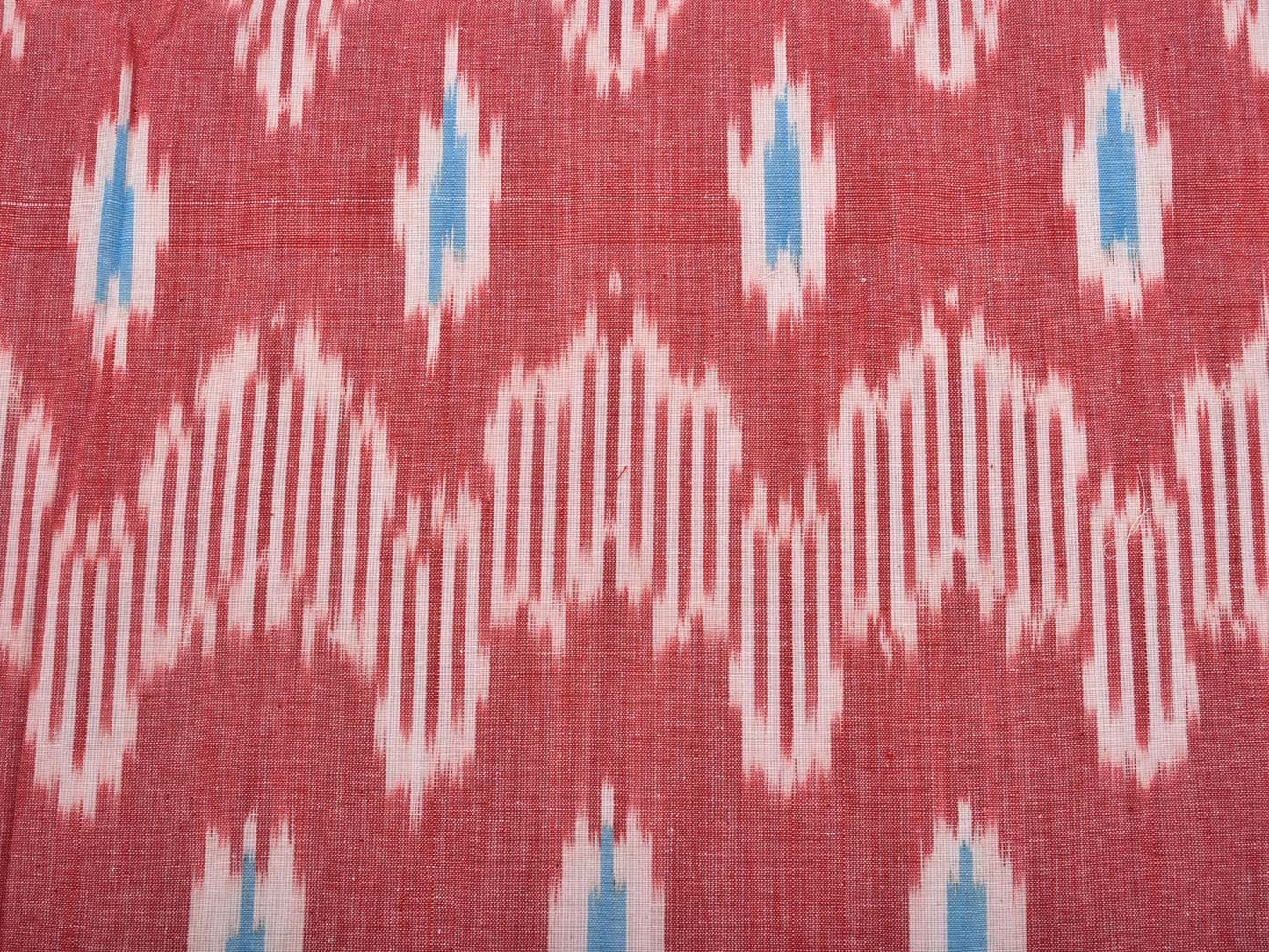 Pink Pochampally Ikat Cotton Handloom Bedsheet with Allover Design 90 x 108 Inches bd0050