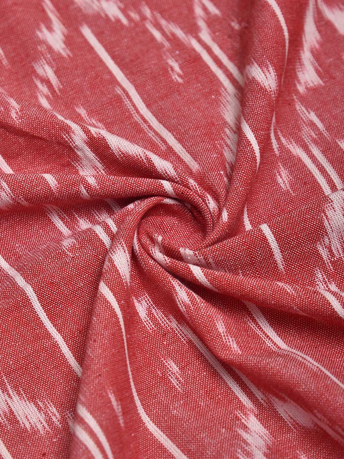 Pink Pochampally Ikat Cotton Handloom Blouse with Grill Design Length 1mt Width 44 Inches BL0168