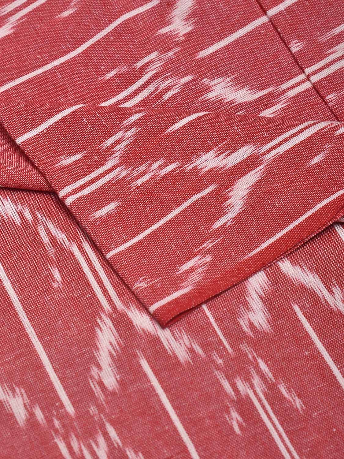 Pink Pochampally Ikat Cotton Handloom Blouse with Grill Design Length 1mt Width 44 Inches BL0168