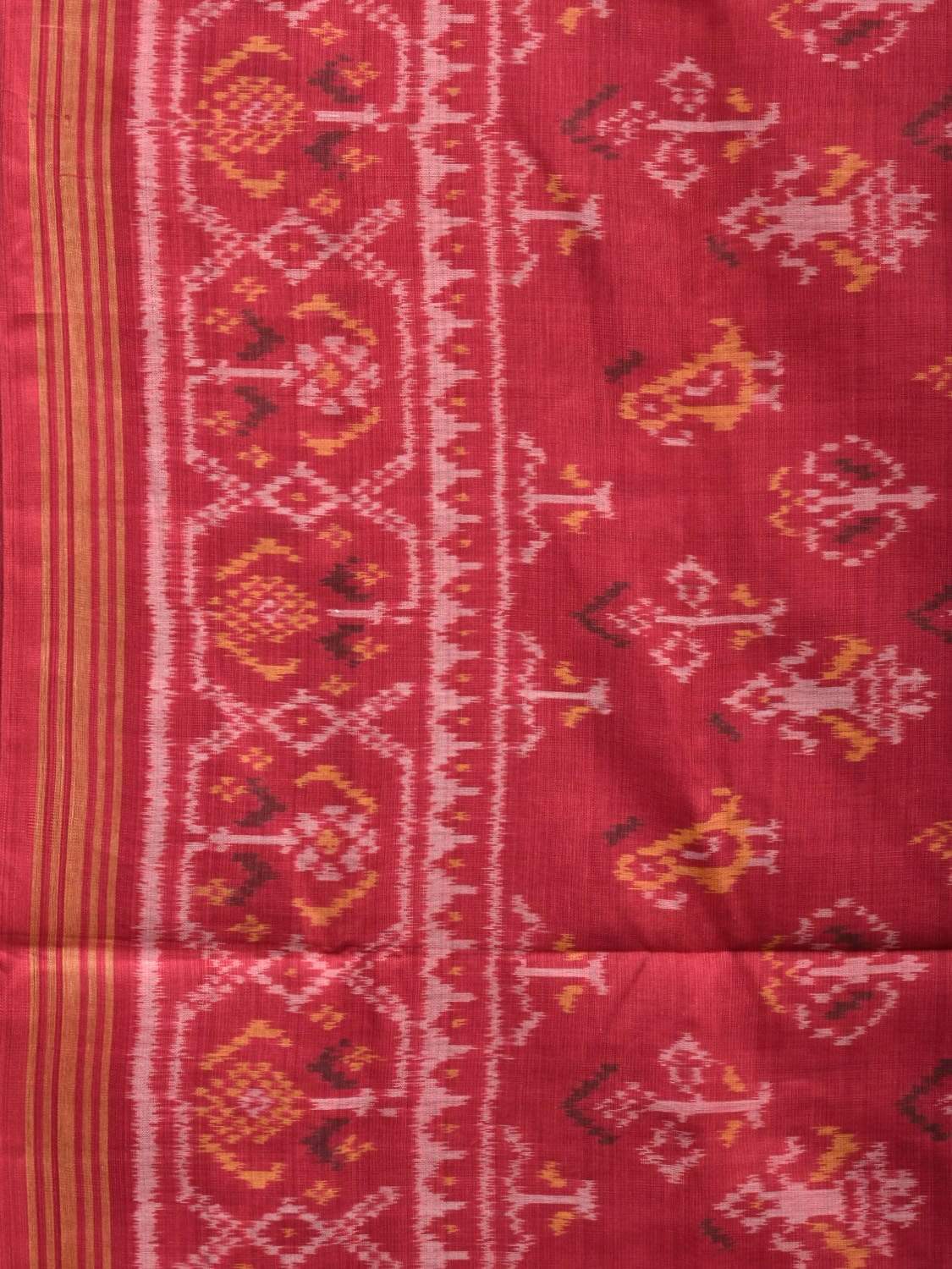 Pink Pochampally Ikat Cotton Handloom Saree with All Over Body Design i0635