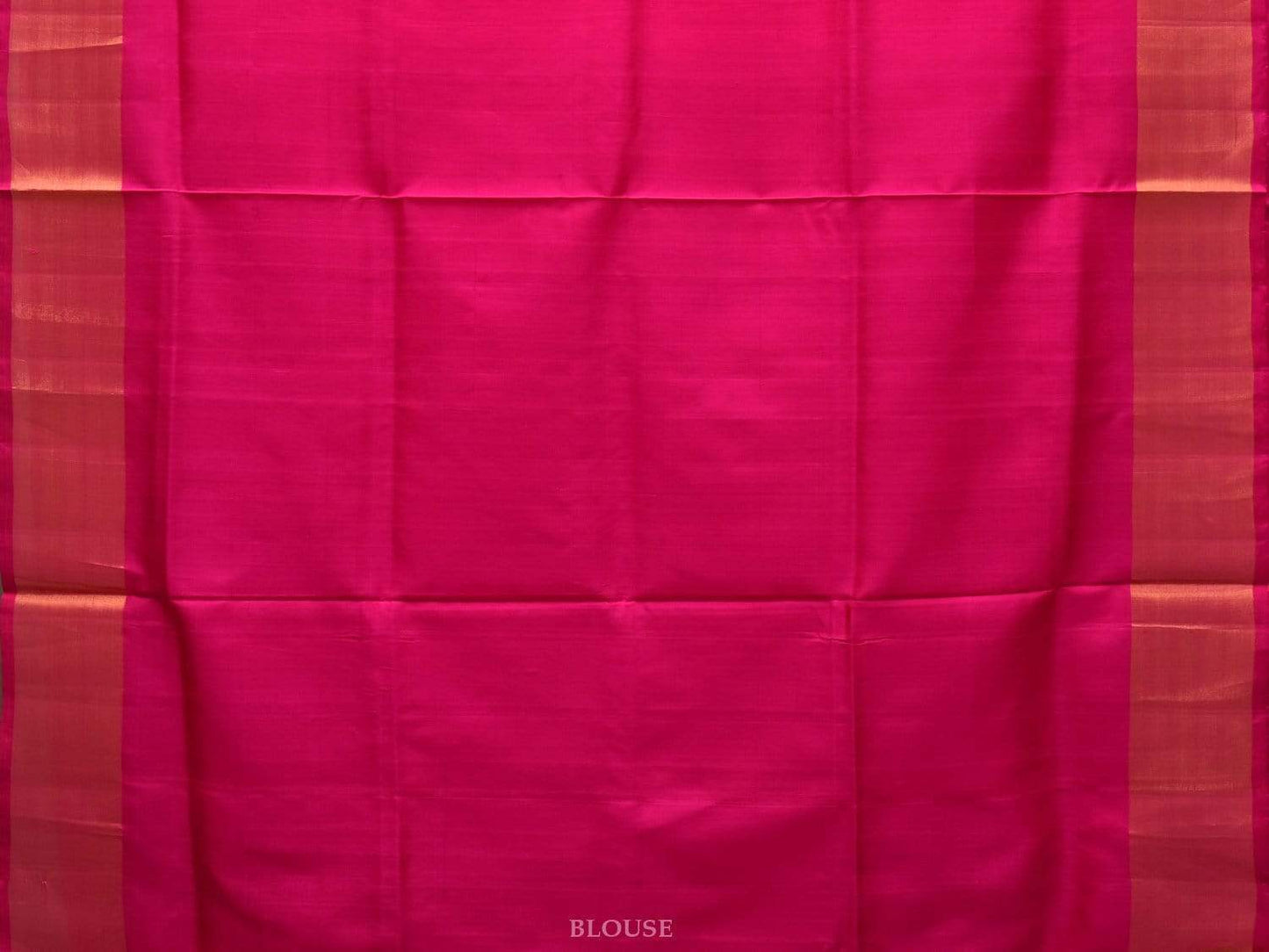 Pink Uppada Silk Handloom Plain Saree with Contrast Pallu Design u1758