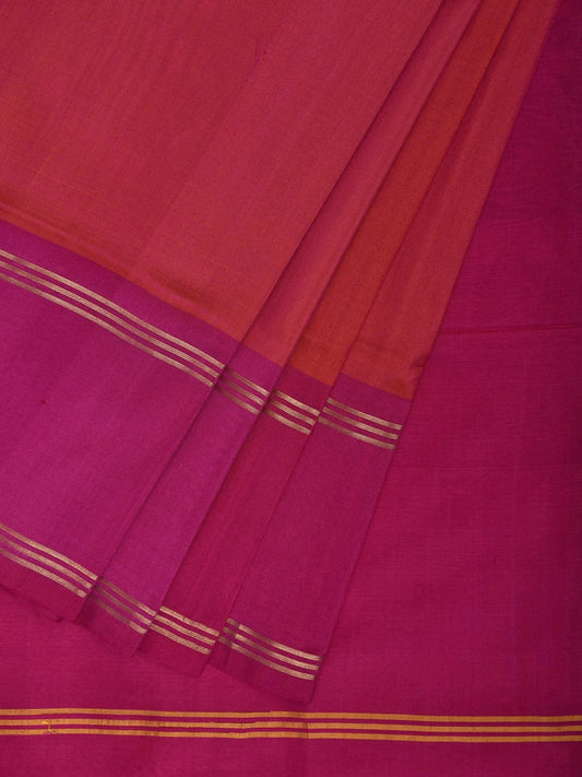 Pink Uppada Silk Handloom Saree with Big Checks Design u2364