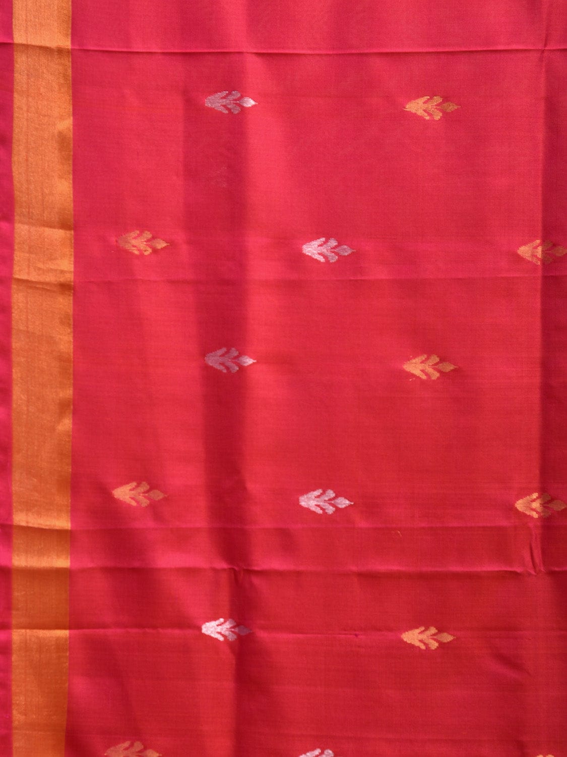 Pink Uppada Silk Handloom Saree with Floral Pallu Design u2345
