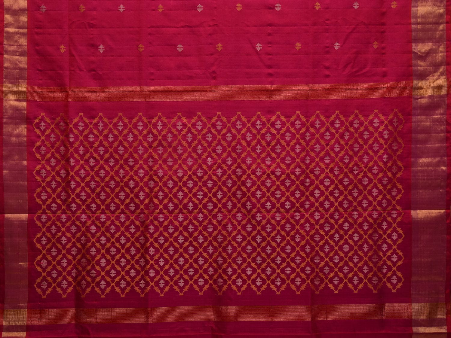 Pink Uppada Silk Handloom Saree with Jamdani Pallu Design u1922