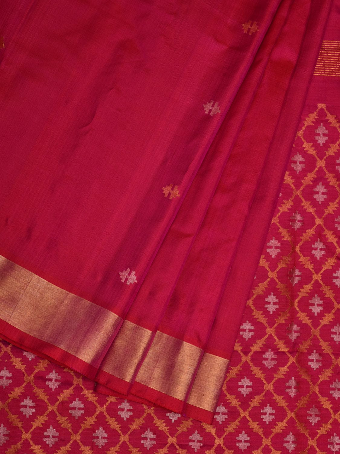 Pink Uppada Silk Handloom Saree with Jamdani Pallu Design u1922